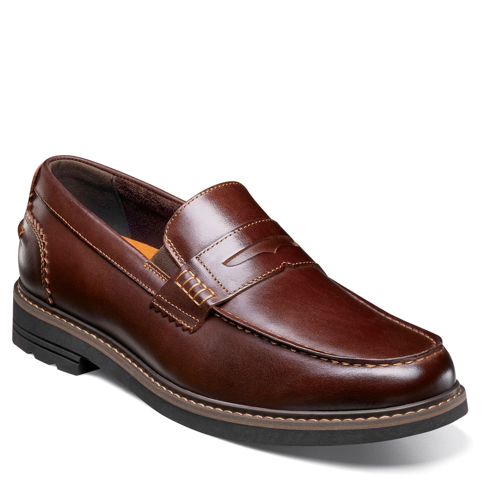 Nunn Bush Odin II Moc Toe Penny Loafer - Mens 10.5 Burgundy Slip On W
