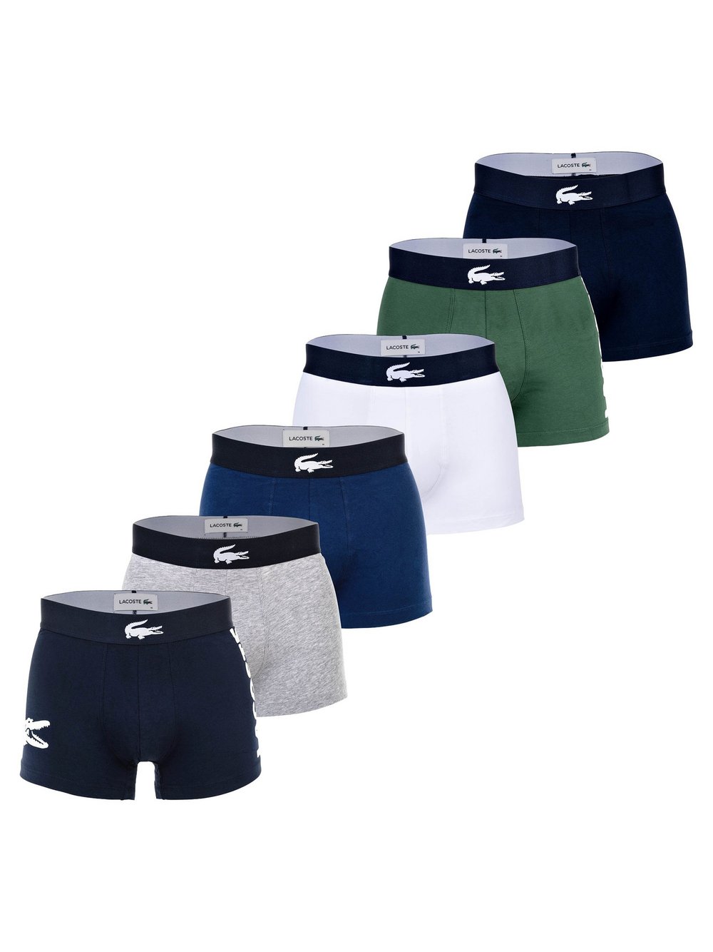 Lacoste Boxershort 6er Pack Herren mehrfarbig, L Image