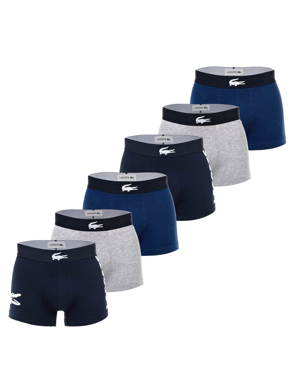 Lacoste Boxershort 6er Pack Herren mehrfarbig, L Image