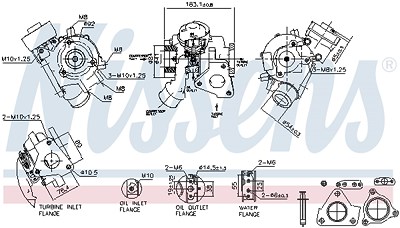 Nissens Lader, Aufladung [Hersteller-Nr. 93636] für Mitsubishi Image