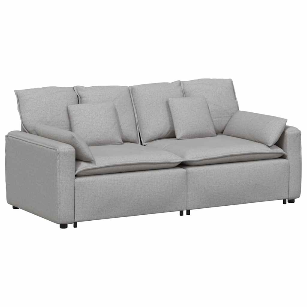 vidaXL Modulares Sofa mit Kissen Wolkengrau Image