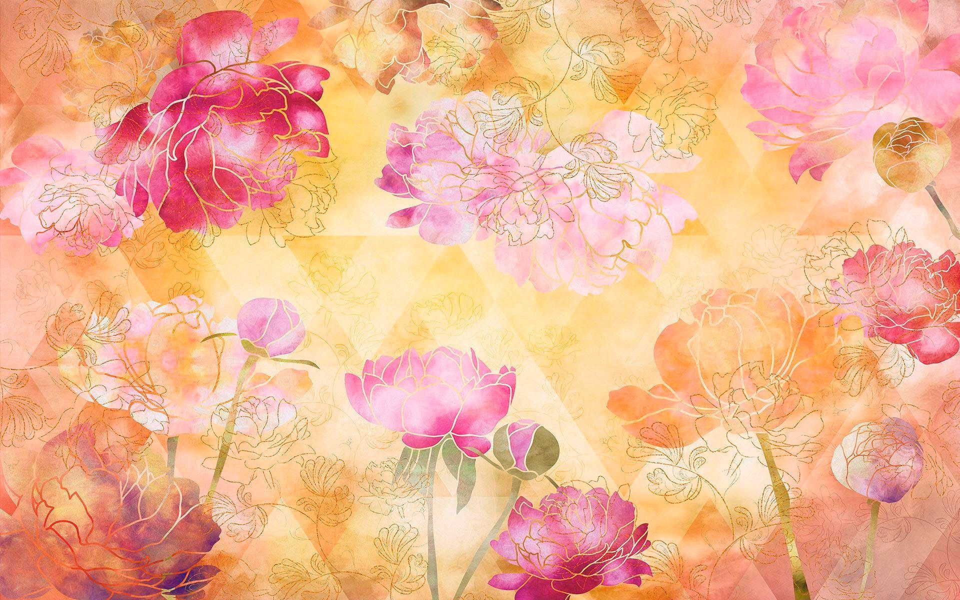Vliestapete KOMAR "Digitaldruck Vlies - Inspiration - Größe 400 x 250 cm", bunt, B:400m L:250m, Vlies, Tapeten, Wohnzimmer, Schlafzimmer Image