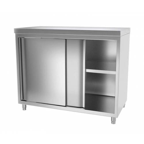 Professioneller Edelstahl-Arbeitsschrank 120x70cm - Equipementpro Image