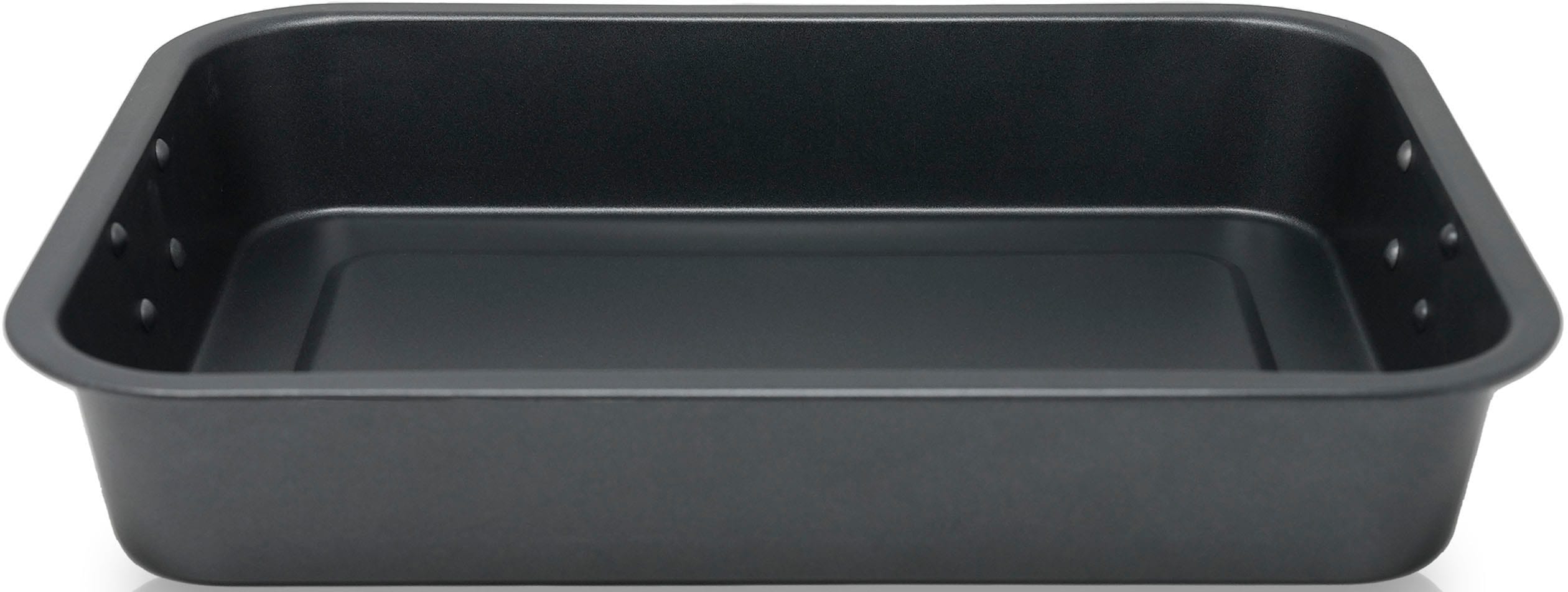 Auflaufform KRÜGER "Paris", grau (anthrazit), B:32cm L:22cm, Stahl, Auflaufformen, 4,5 Liter Image