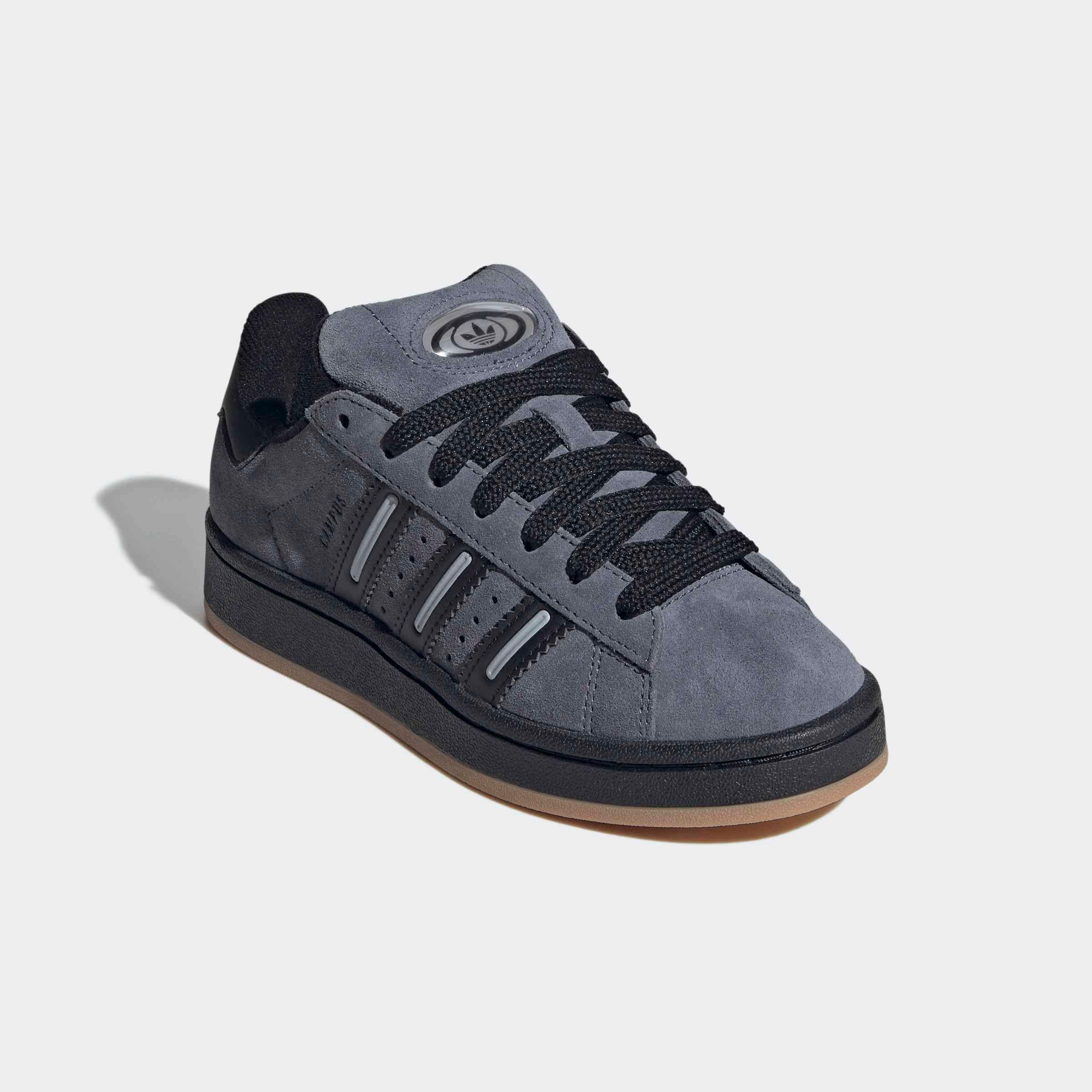 Sneaker ADIDAS ORIGINALS "CAMPUS 00S", Mädchen, Gr. 38,5, onix, core schwarz, halo silber, Leder, Synthetik, Schuhe Sneaker, für Kinder