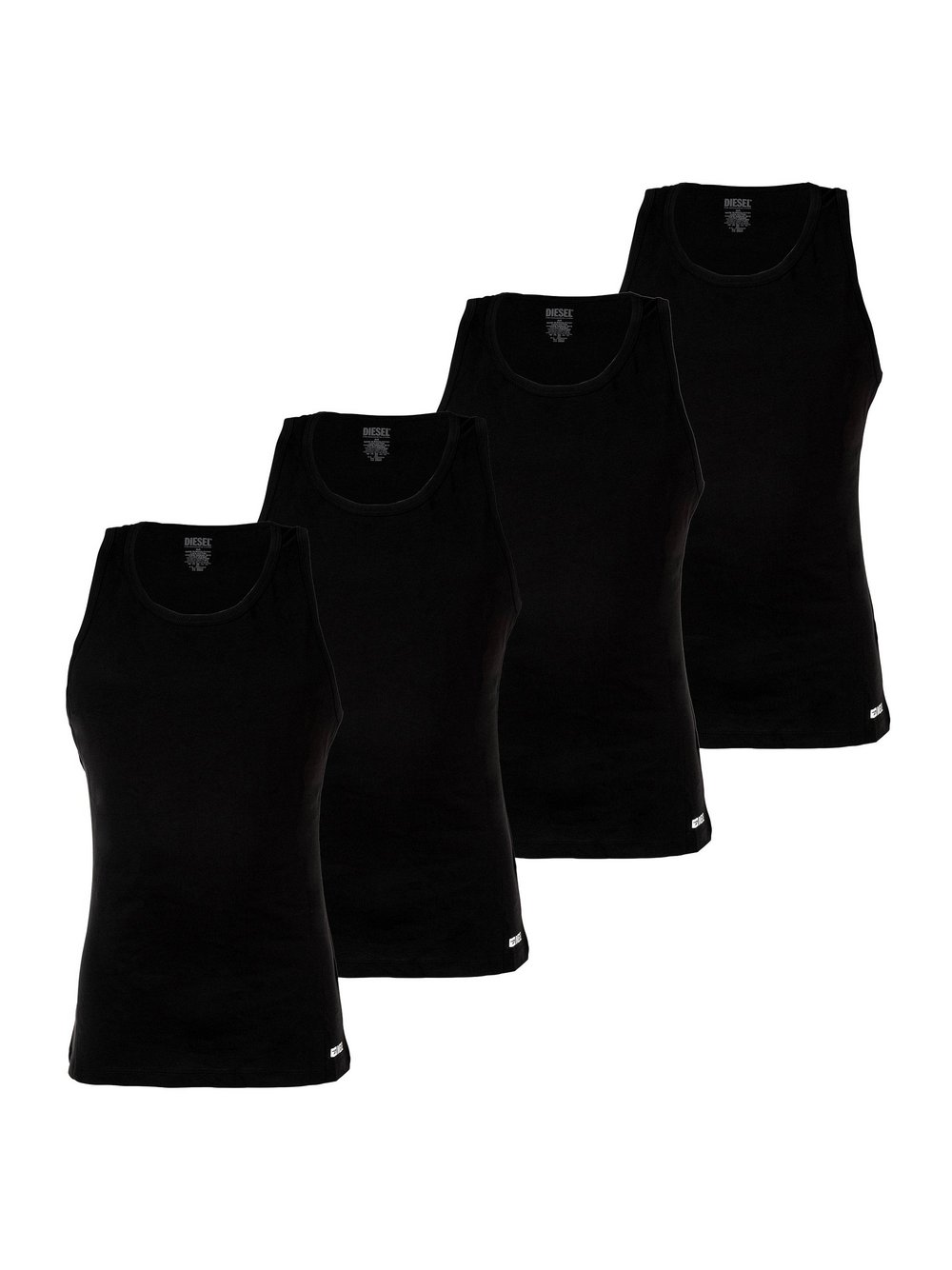 Diesel Unterhemd 4er Pack Herren schwarz, XXL Image