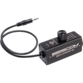 Sescom SES-LAPADAP-GL 3.5mm to 3-Pin XLR Laptop to Mic-Level Adapter Interface SES-LAPADAP-GL