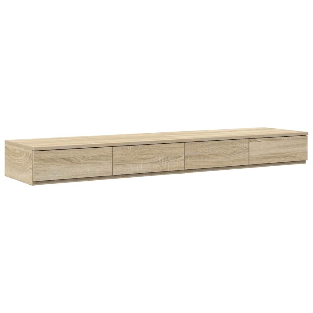 vidaXL Bettschubladen Sonoma-Eiche 140 x 36.5 x 16.5 cm Holzwerkstoff Image
