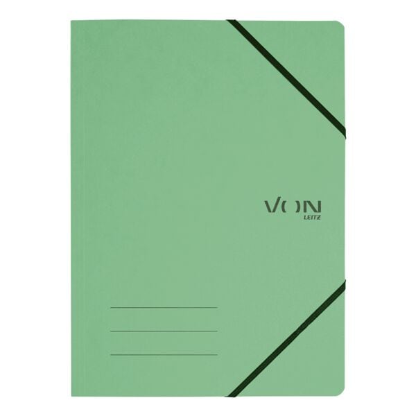 VON by Leitz Eckspannermappe A4 Karton 335 g/m² 1 Stück grün, 23.2x31.8 cm Image
