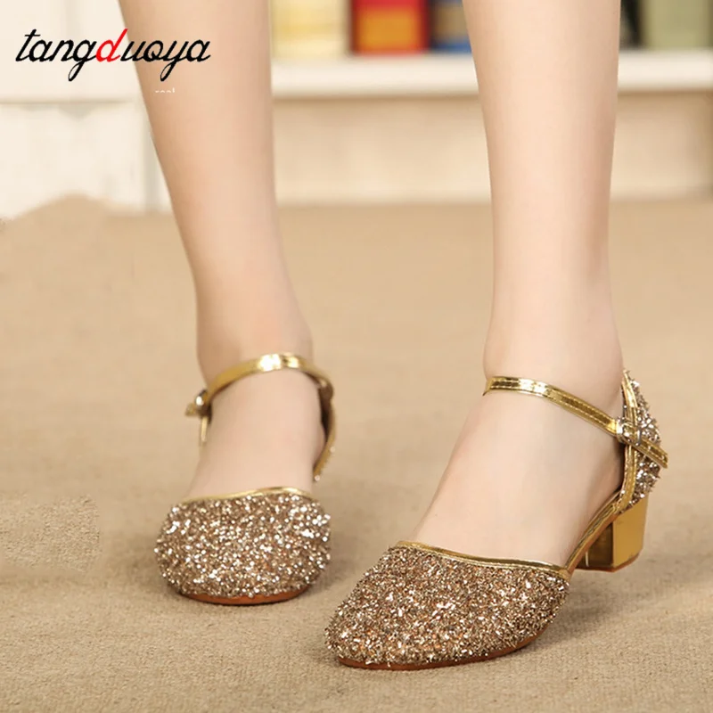 Flash moderne Ballsaal Salsa Tango Latein Tanzschuhe Kinder Mädchen Damen Performance Schuhe Salsa Latein Tanzschuhe Hohe Qualität