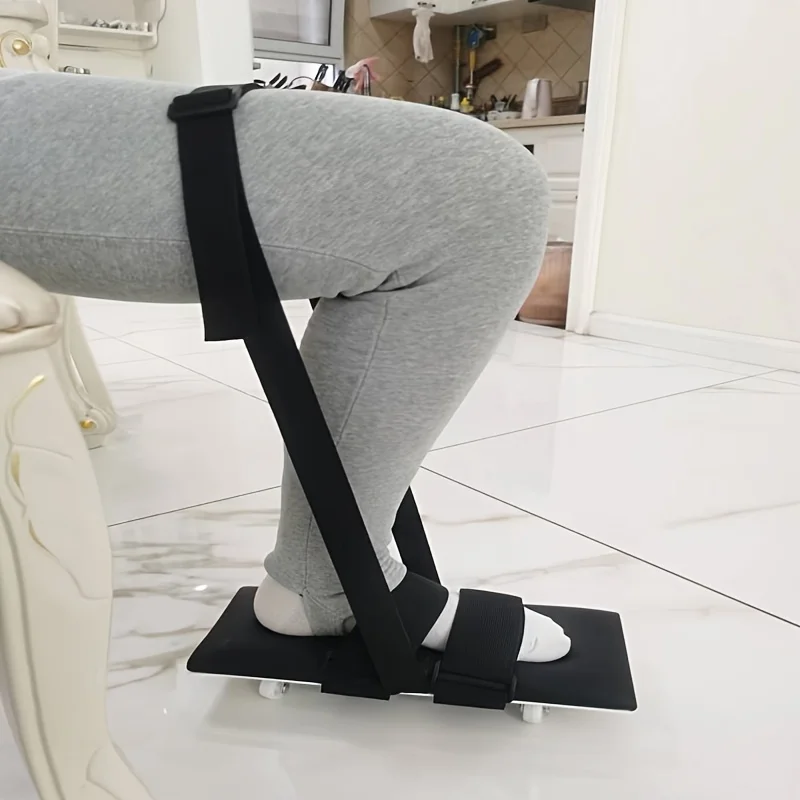 Skateboard-Kniegelenk-Training, Training der unteren Gliedmaßen, Beinfraktur, Dehnung, Ziehen, Skateboard, verstellbare Knie-Rehabilitation Image