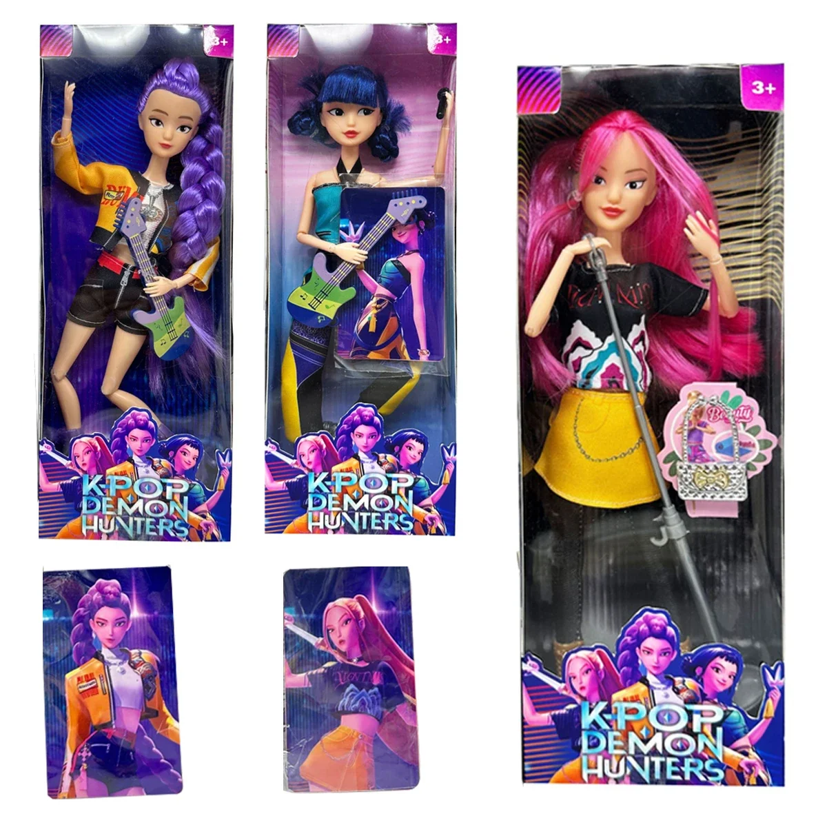 2025 Doll Toys Kpop Demon Hunters Action Figure Toy Rumi Mira Zoey Beautiful Princess Baby Girl Dolls Plastic DIY Toy for Girls