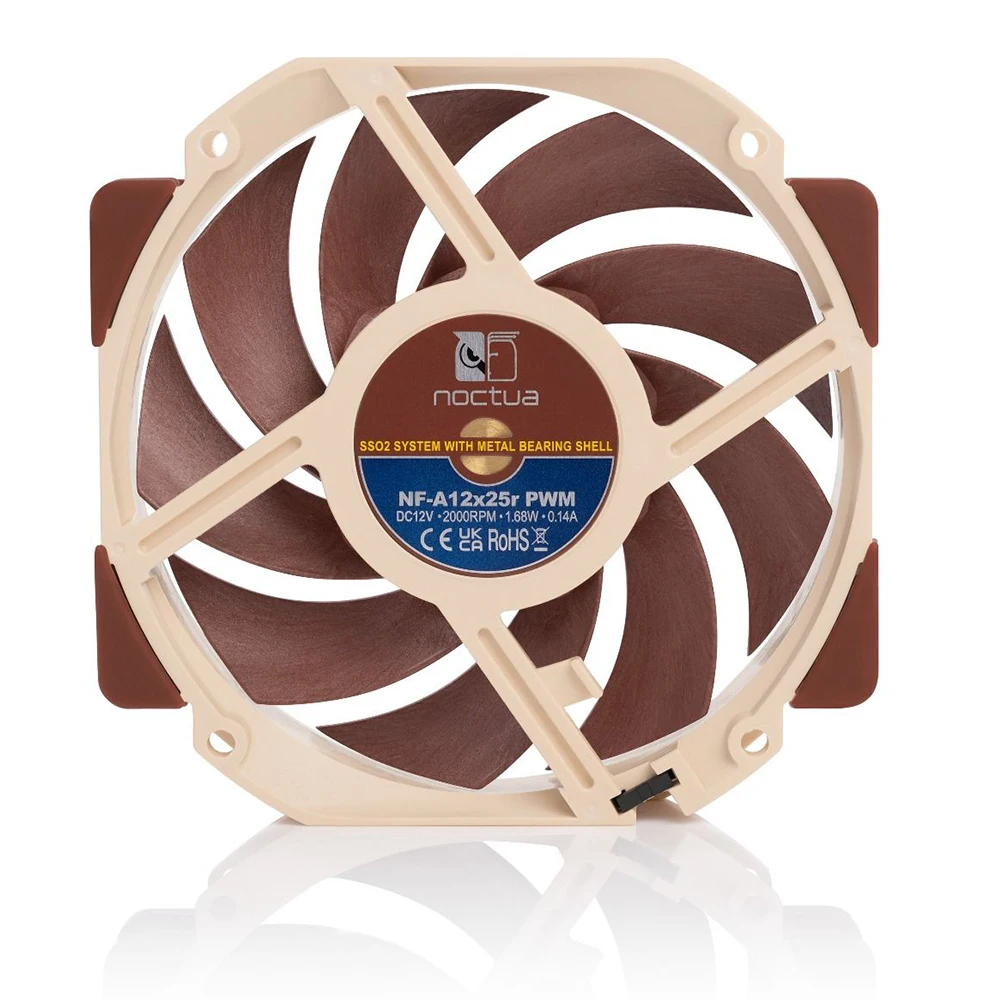 Nocura NF A12x25r PWM 120mm 12v ventola di raffreddamento 4pin PWM radiatore silenzioso per Computer Case raffreddamento CPU ventola di raffreddamento sostituire