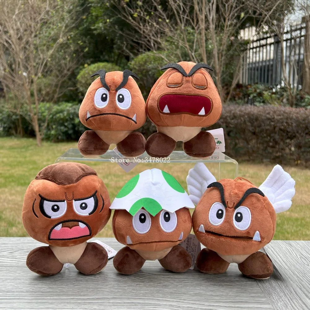 Super Mario Bros Wonder Plüsch Goombrat Paragoomba Sleeping Goomba Yoshi Kuschelige Stofftiere Puppe Geschenk Image