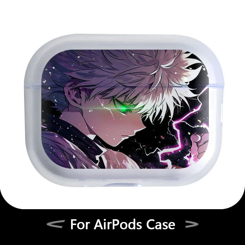 Cartoon Anime Hunter X Hunter Coole weiche Silikon-TPU-Hülle für AirPods 4 Pro 1 2 3, klare transparente Bluetooth-Kopfhörerhülle Image