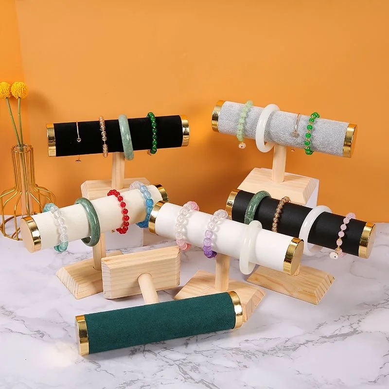 Neue T-bar Schmuck Kette Haarband Uhr Halskette Armband Display-ständer Rack Halter Mode Frau Farben Gold Größe Stil