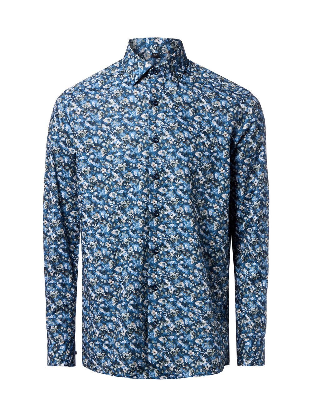 Finshley & Harding Hemd Herren Modern Fit Baumwolle marine, 43