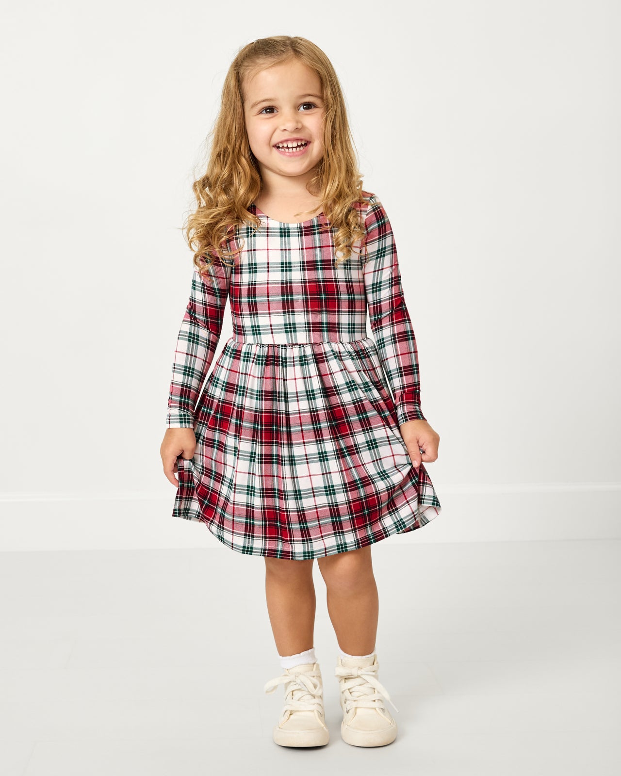 Holly Plaid Bow Back Skater Dress - 7