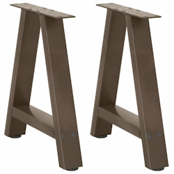 vidaXL Couchtischbeine A-Form 2 Stk. 50x(42-43) cm Stahl Image