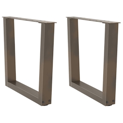 vidaXL Couchtischbeine V-Form 2 Stück Naturstahl 50x(42-43,3) cm Stahl Image