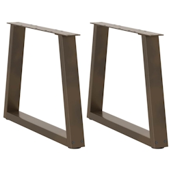 vidaXL Couchtischbeine V-Form 2 Stück Naturstahl 70x(42-43,3) cm Stahl Image