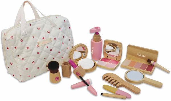 Amia Holz Kosmetik-Set, inklusive Tasche - VEDES Großhandel GmbH - Ware