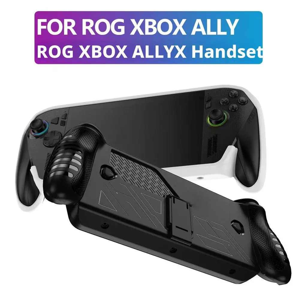 Tpu Schutzhülle Rog Für Xbox Ally X Schutzhülle Mit Halterung Anti Fall Schutzhülle Handheld Spiel Zubehör Image