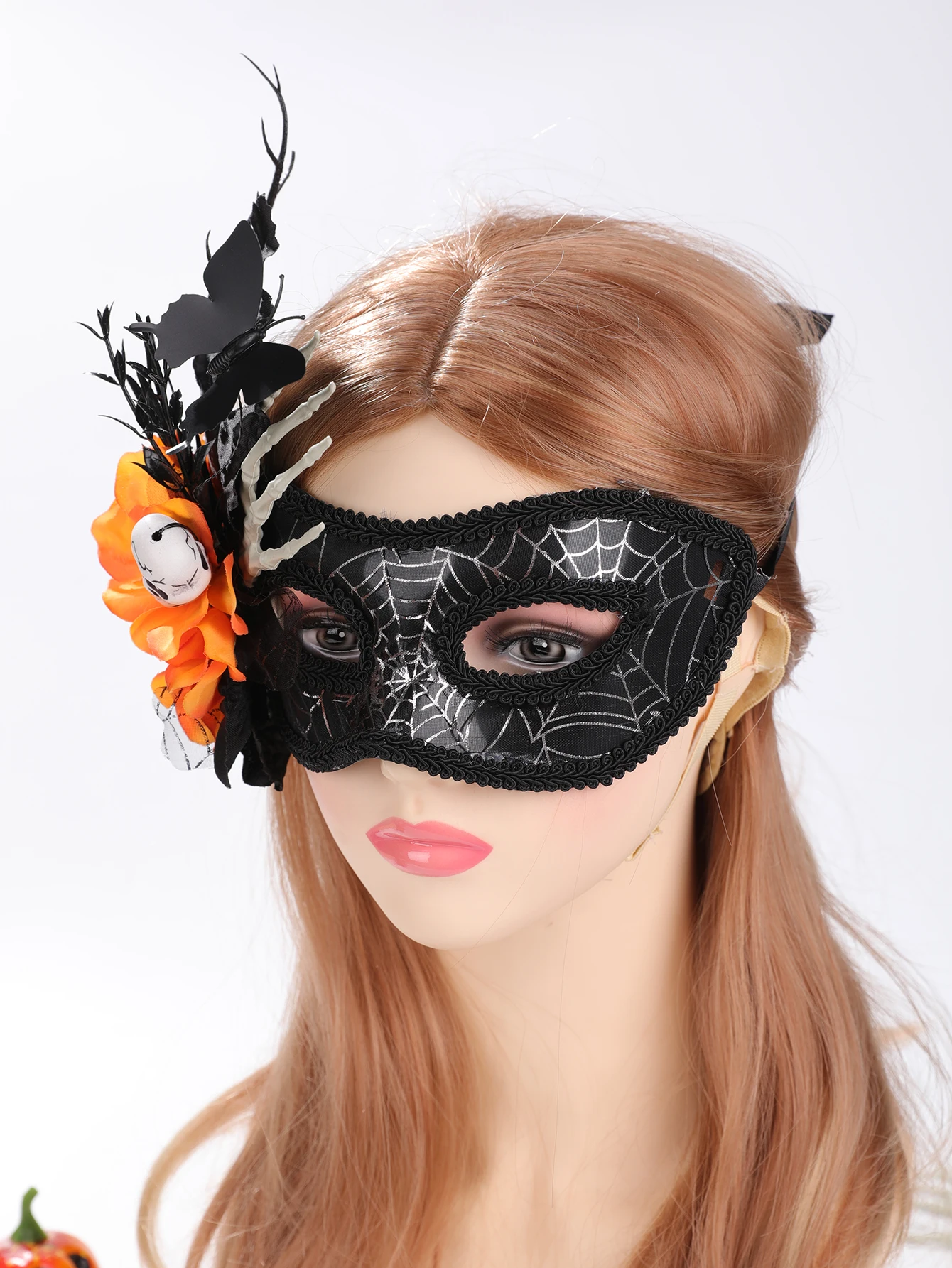 1-teilige Halloween-Maskenballmaske, weibliche venezianische Prinzessinnenmaske, Halbgesichtsmaske für Erwachsene, Kopfbedeckung und Accessoires Image