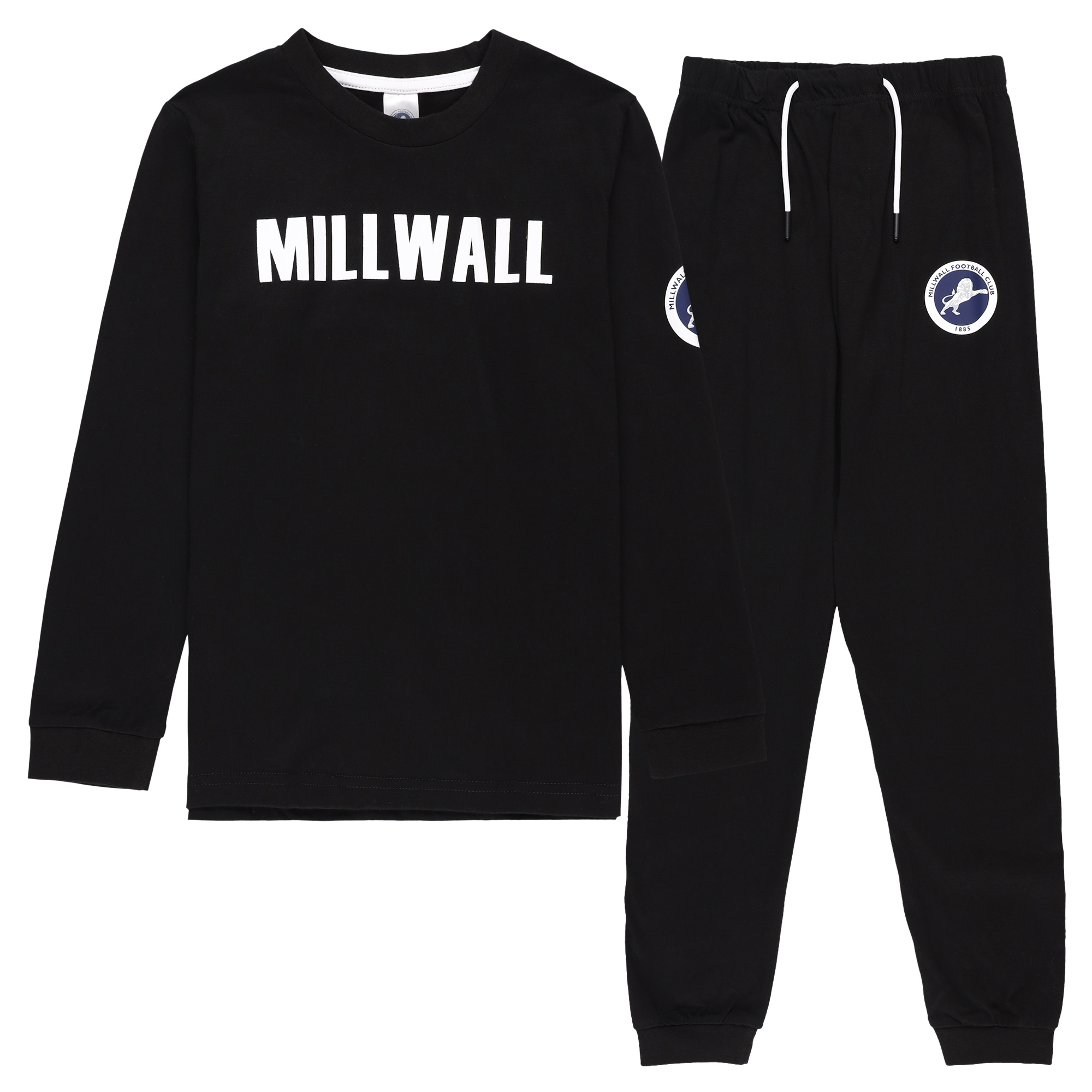 Millwall langer Pyjama – Schwarz – Jungen Image