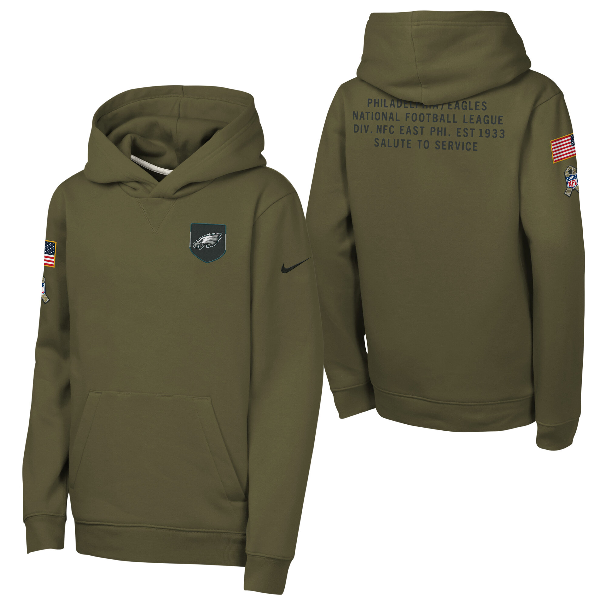 Philadelphia Eagles Nike Salute To Service Hoodie - Jugendliche Image