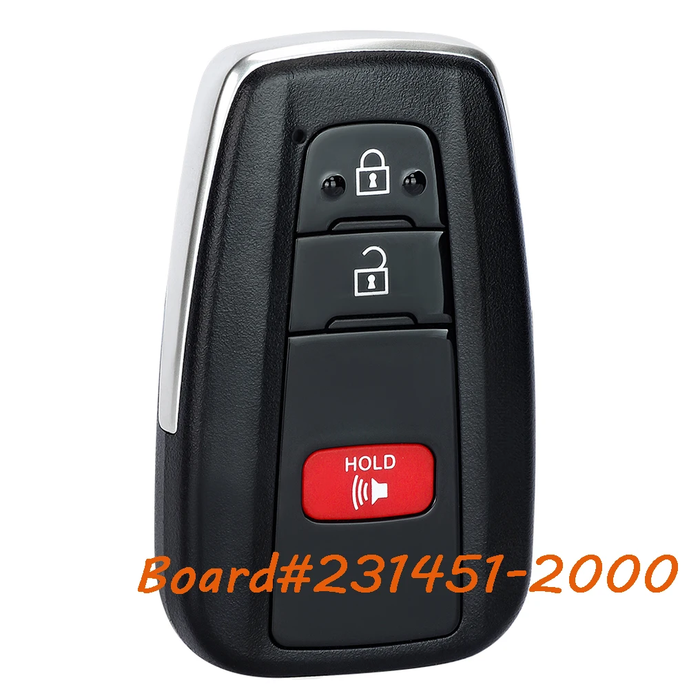 KEYECU 231451-2000 Smart Keyless Remote Key Fob für Toyota Corolla 2019 2020 2021 2022 HYQ14FB 314,3 MHz 3 Tasten Image