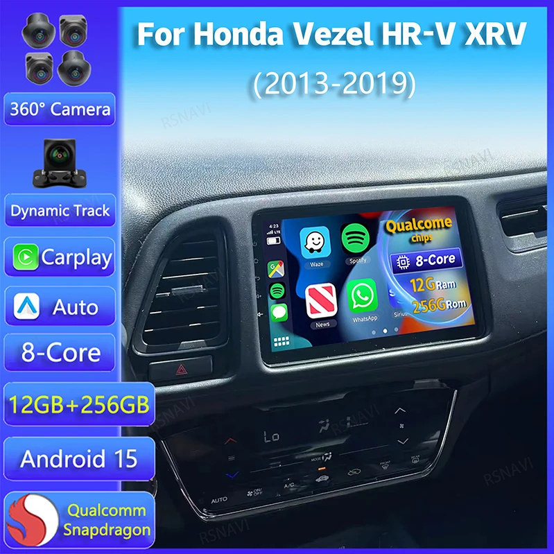 Android 15 Carplay Auto Für Honda Vezel HR - V HRV HR V XRV 2013 2014 2015 - 2019 multimedia Auto Radio Player WIFI + 4G GPS Stereo Image