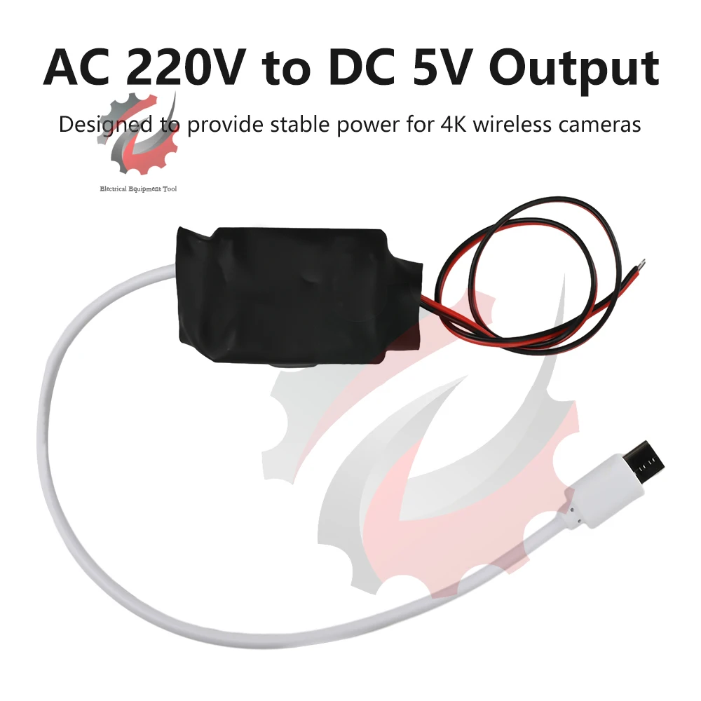 AC 220V zu DC 5V 1A 2A Drahtlose Videokamera Leistungstransformator Haushaltsstromversorgung WiFi Überwachungsadapter USB Typ-C Buck Image