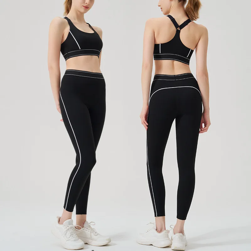 2 Pieces Yoga Set Workout Sets Women Tracksuit Gym Push Up Fitness Running Workout Clothes Sport Bra Leggings Sportswear Suit