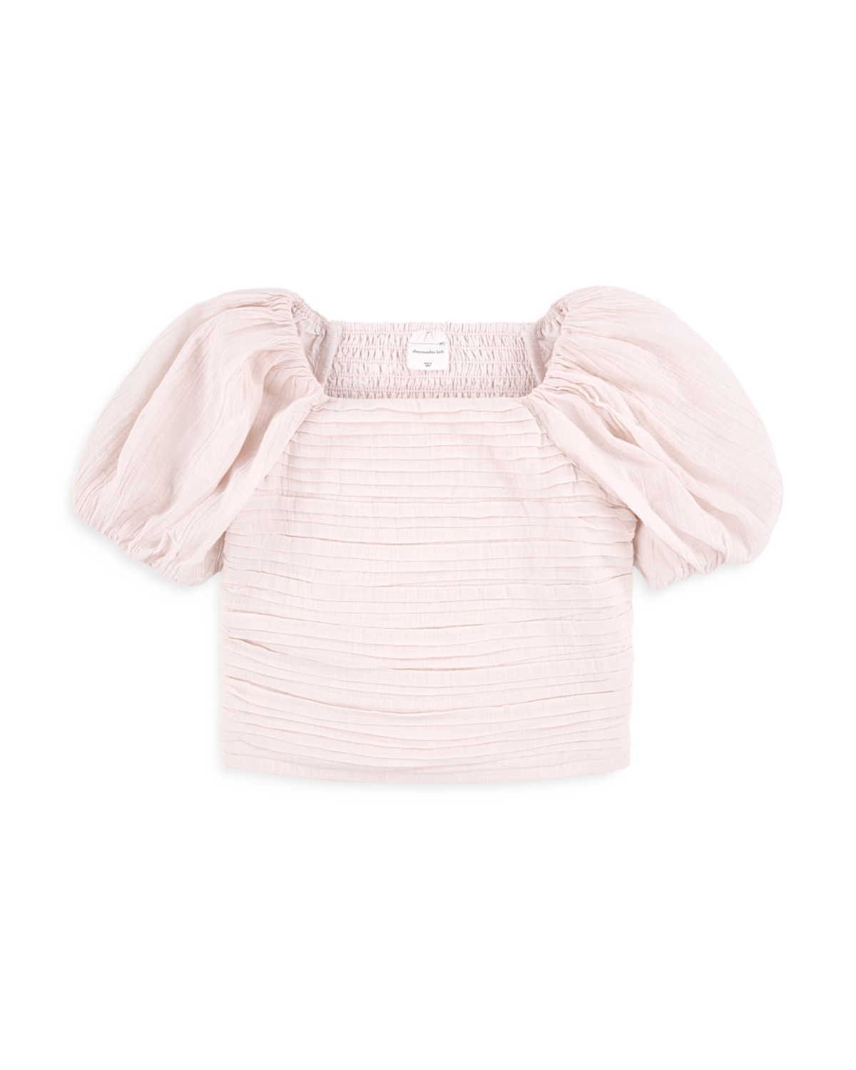 abercrombie kids Girls' Emerson Puff Sleeved Top - Little Kid, Big Kid - Mauve Chalk