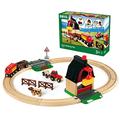 BRIO World Farm Railway Set for Children Age 3 Years Up - Compatible With Most BRIO Trains And Accessories - Gifts for Kids