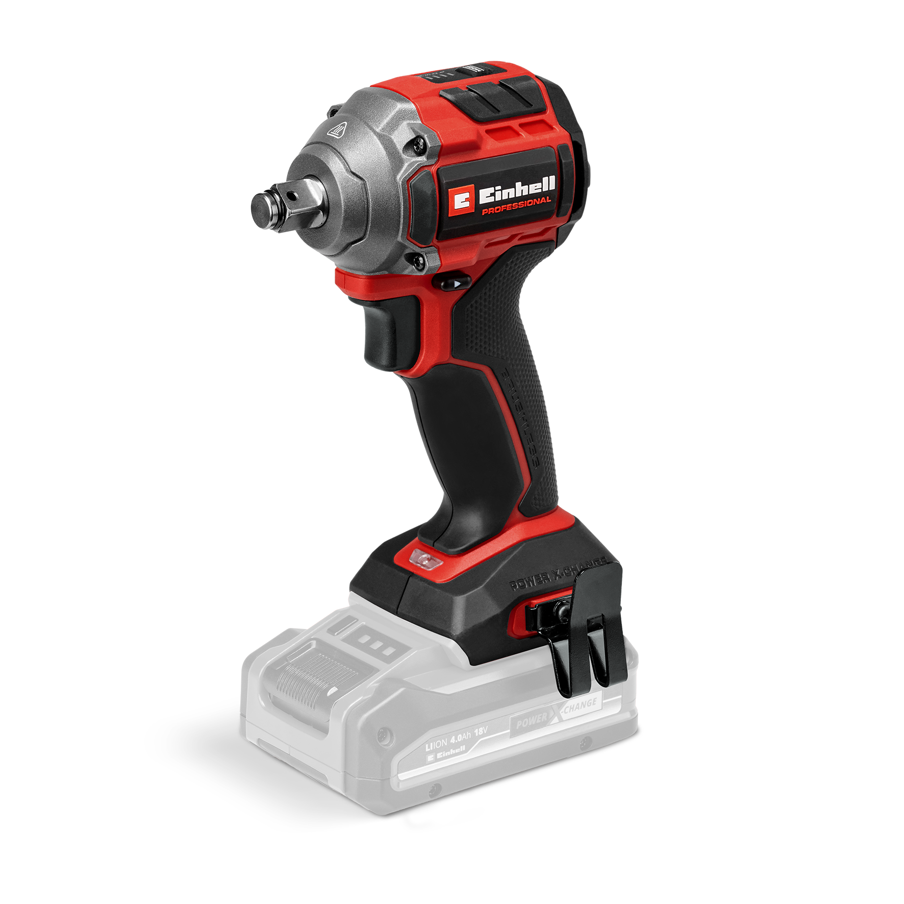 Akku-Schlagschrauber EINHELL "TP-CW 18/260-C Li BL - Solo", schwarz, rot, B:7cm H:20,6cm L:11,9cm, Schrauber, ohne Akku und Ladegerät Image