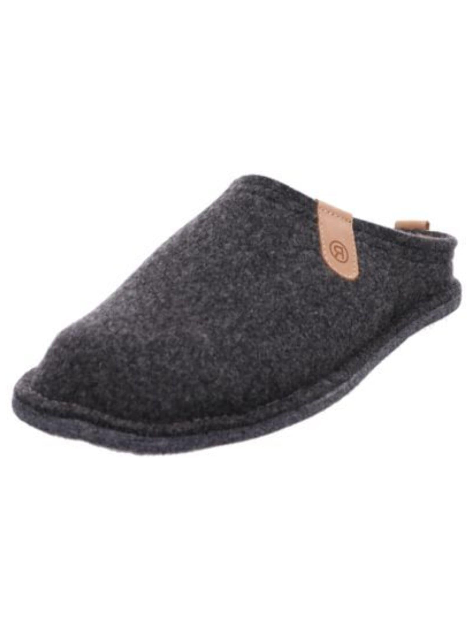 Hausschuh ROHDE "Rohde Hausschuhe Filz", Herren, Gr. 40, grau, Filz, Schuhe Hausschuh