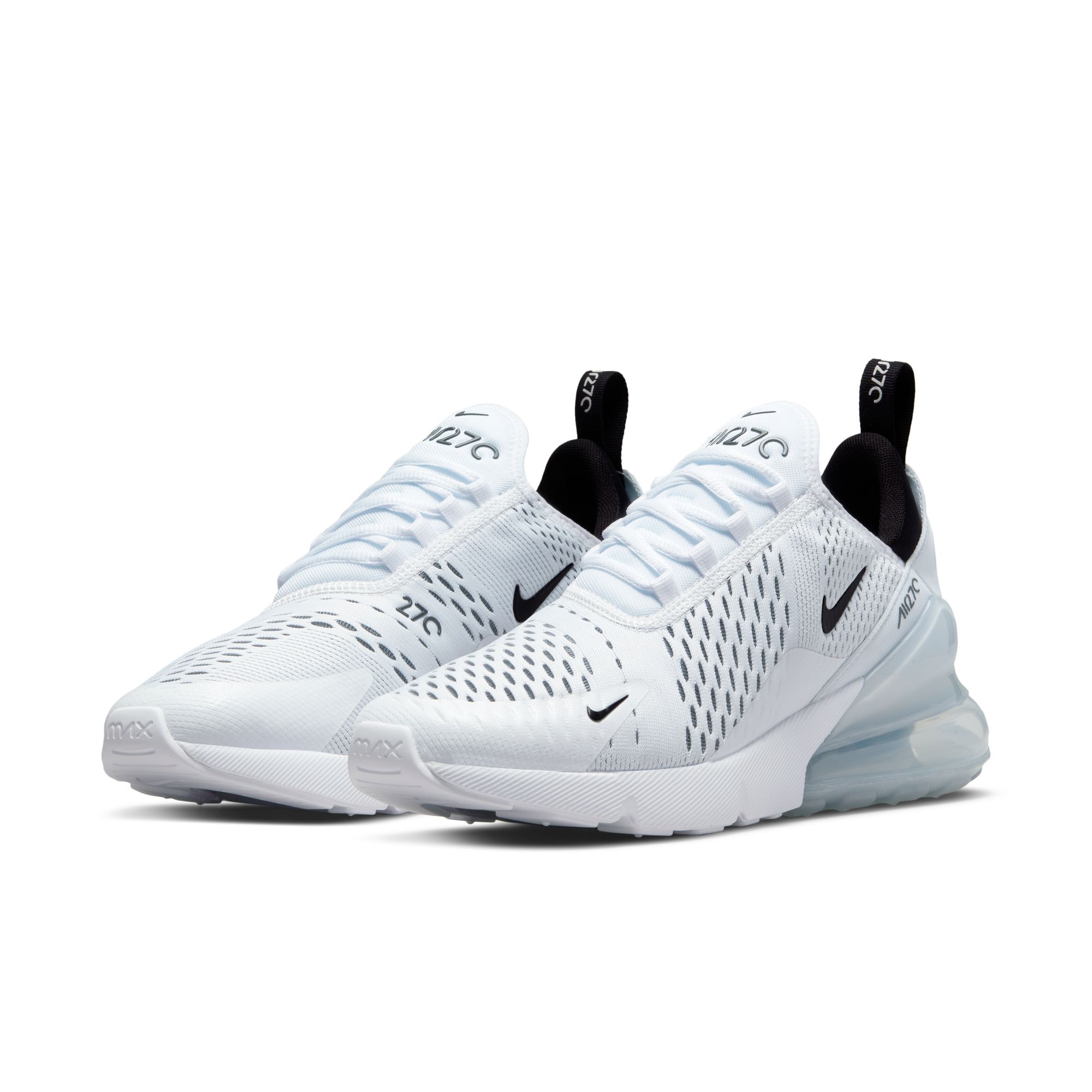 Sneaker NIKE SPORTSWEAR "W AIR MAX 270", Damen, Gr. 42, weiß, schwarz, weiß, Synthetik, Textil, Schuhe Sneaker, Topseller