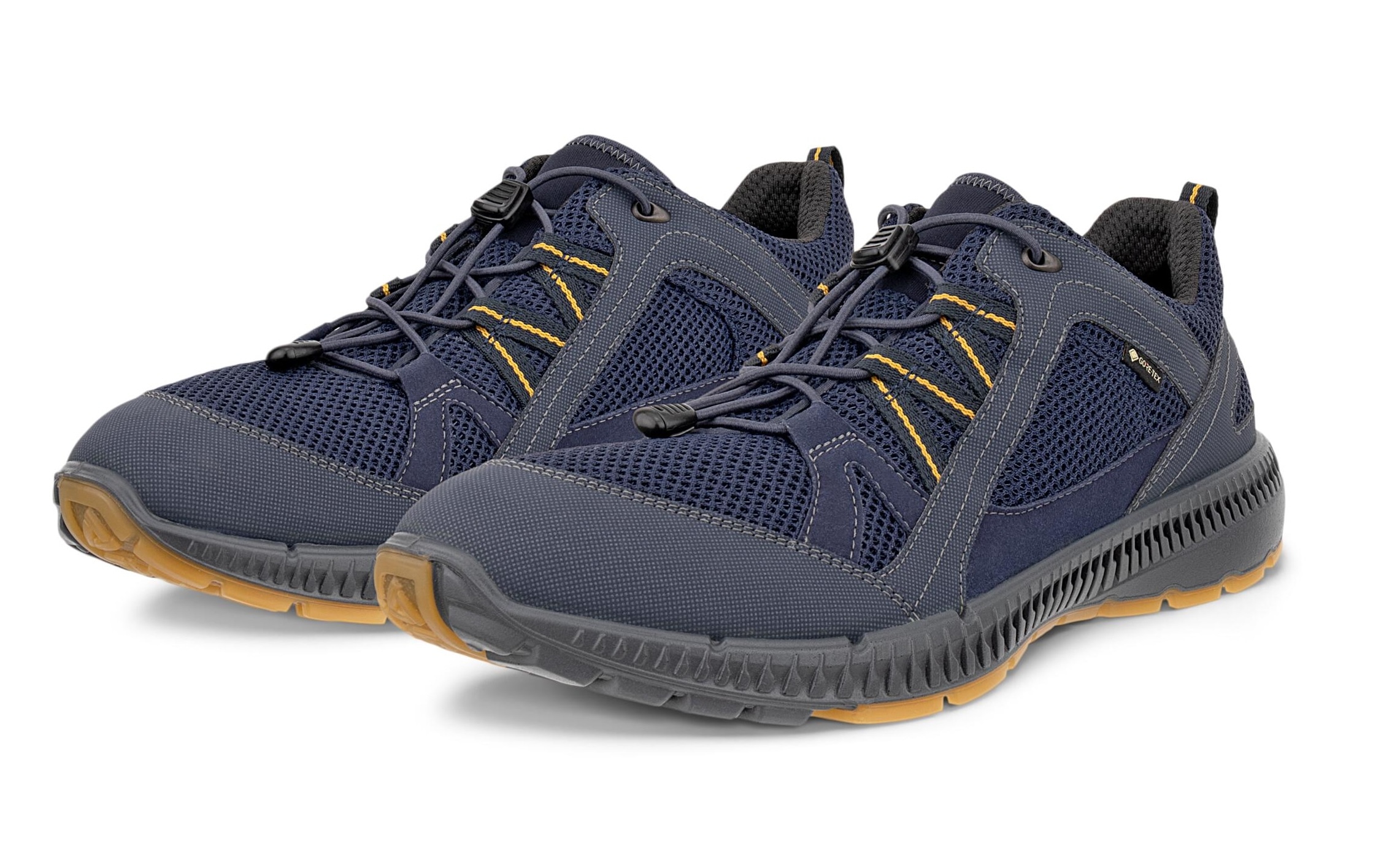 Sneaker ECCO "TERRACRUISE 2 M", Herren, Gr. 47, blau, Lederimitat, Textil, Schuhe Sneaker, mit GORE-TEX