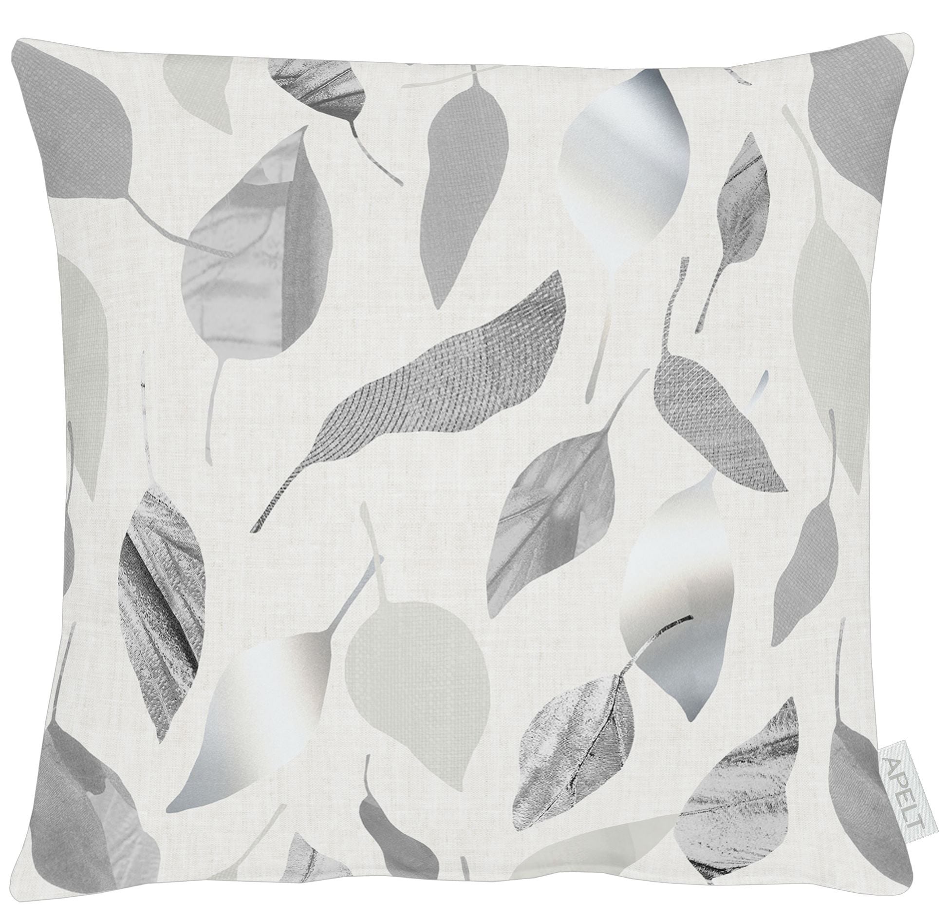Kissenhülle APELT "3406", grau, weiß, B:40cm L:40cm, Polyester, Obermaterial: 75% Polyester, 25% Baumwolle, Kissenbezüge Image
