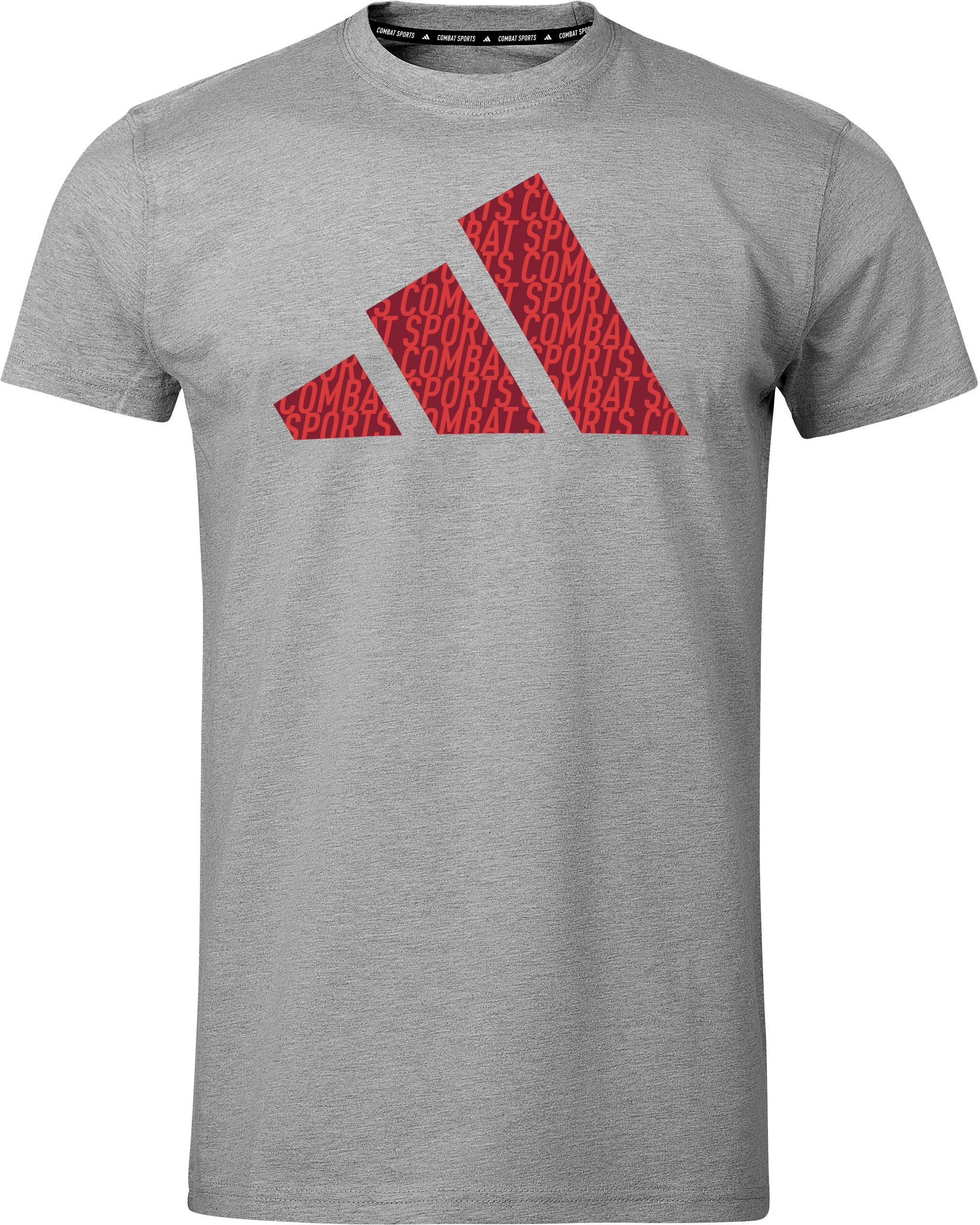 T-Shirt ADIDAS PERFORMANCE "Perfo Script Graphic Tee" Gr. M, grau, Shirts, Herren, M, Obermaterial: 100% Baumwolle Image
