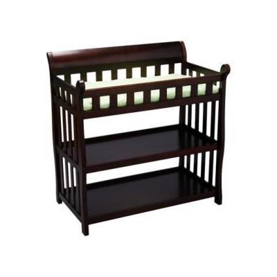 Delta Children's Products Eclipse 2-Shelf Baby Changing Table - Black Cherry