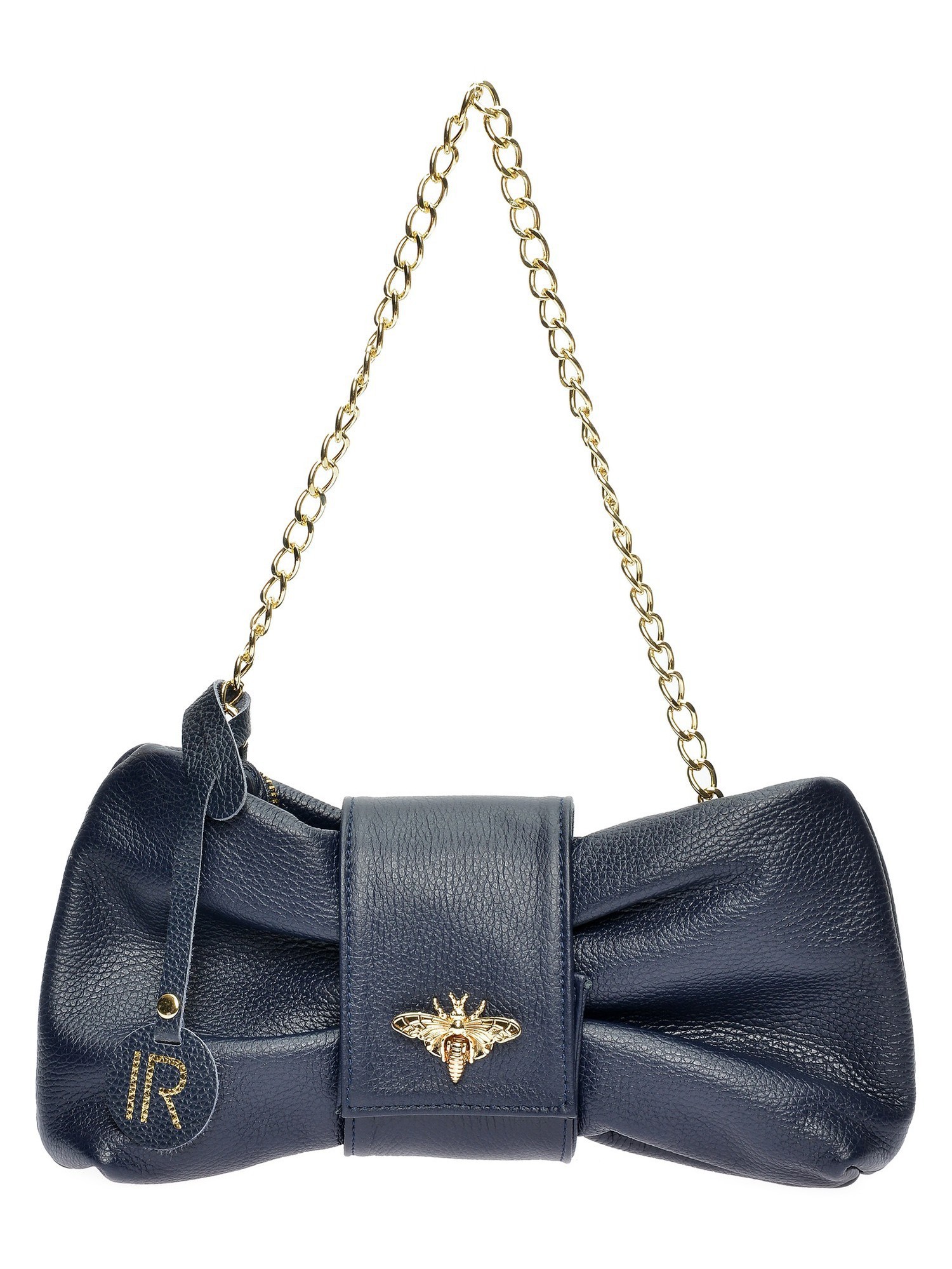Isabella Rhea Blaue Lederhandtasche Image