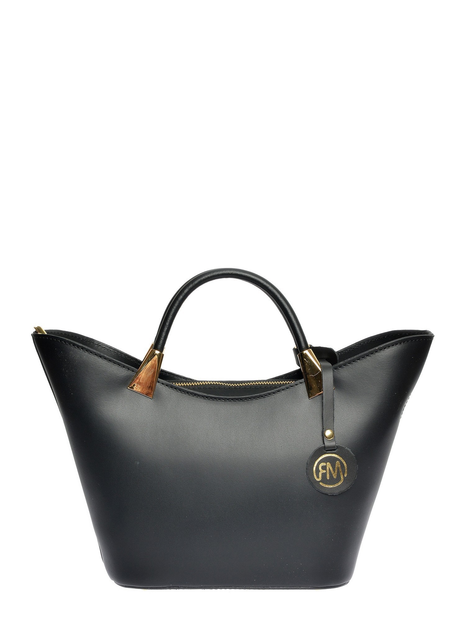 Roberta M Schwarz Rindsledertasche Image