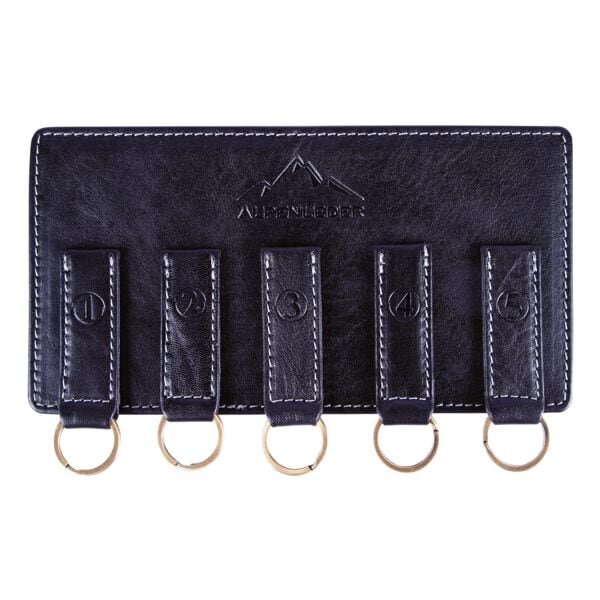 Alpenleder Schlüsselbrett »ANWESEN« Ebenholz, 24x13 cm Image