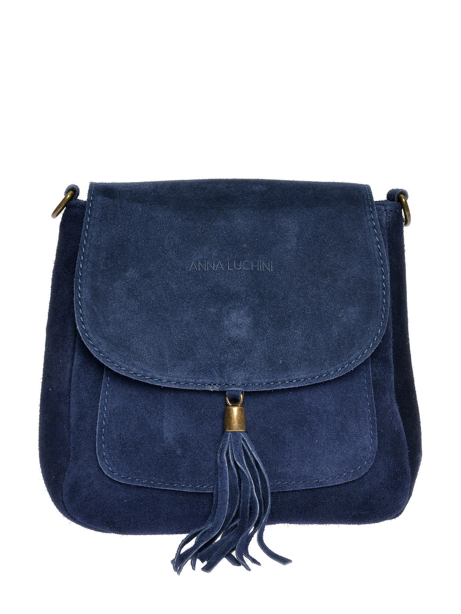 Anna Luchini Blaue Lederhandtasche Image