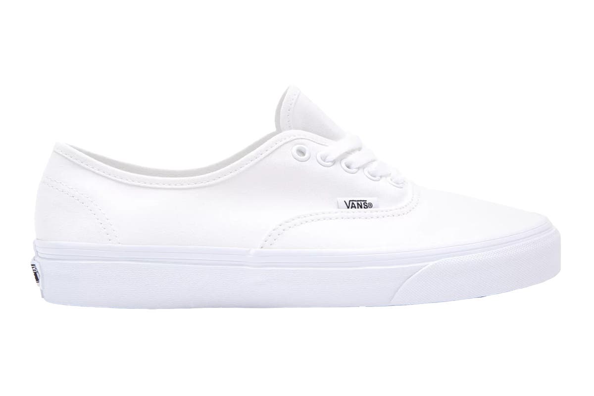 Kaufen Sie Vans Authentic Damen Weiße Leinwand-Turnschuhe Image