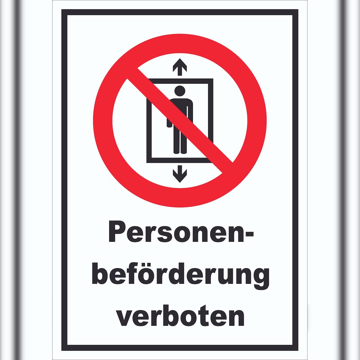 HB-Druck Personenbeförderung verboten Schild A1 (594x841mm) Image