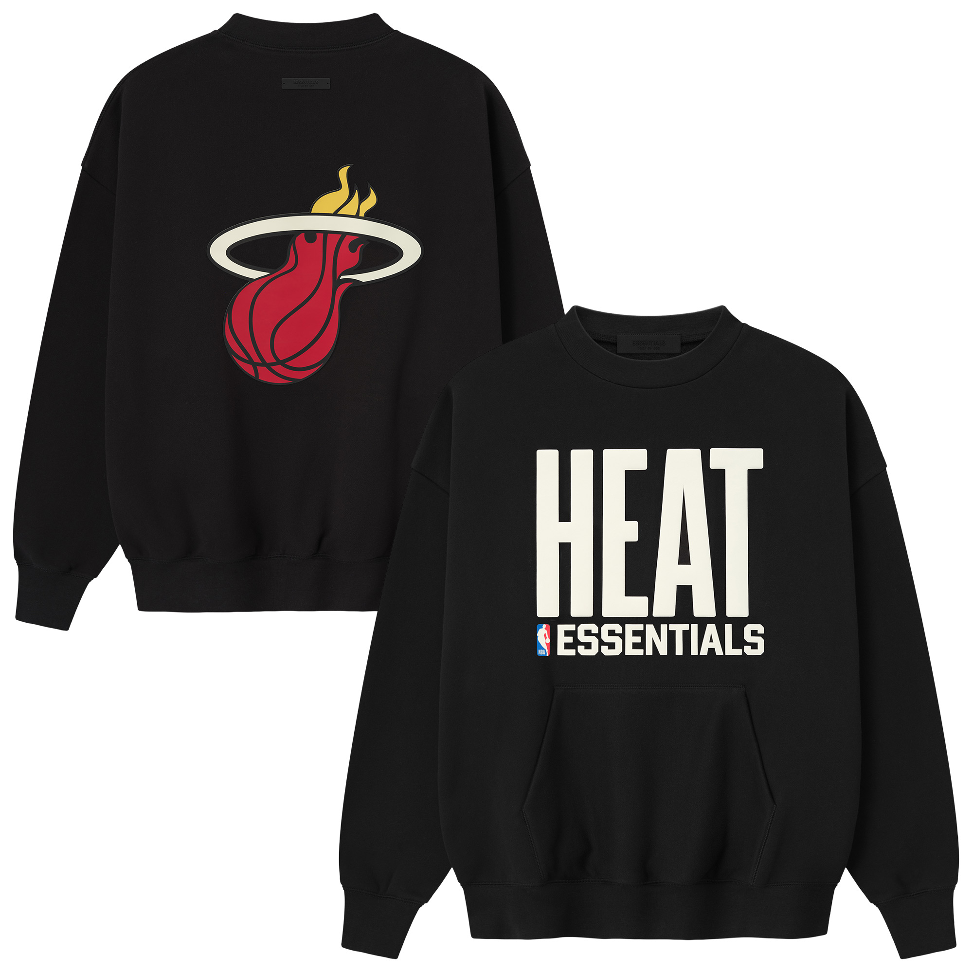 Miami Heat NBA Fear Of God Essentials 90er Fit T-Shirt - Unisex Image